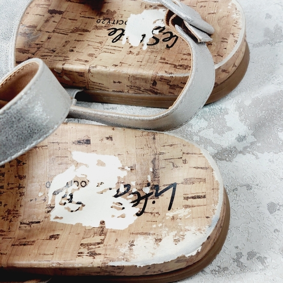 Life Stride Holiday Cork Silver Summer Sandal V341 - Picture 11 of 14